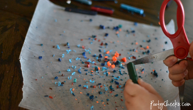 A great craft for using old crayons - Crayon 'Stained Glass' Art for Kids