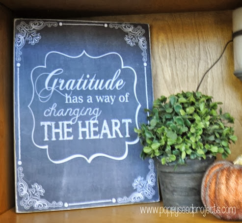 Fall Chalkboar Art - Gratitude chalkboard art