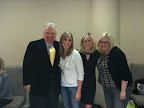 Ronnie of Kleinfeld. Liz. Jackie Weppner of Merci New York blog and our shopping and fashion market expert, Sherri Caudell Brennan.