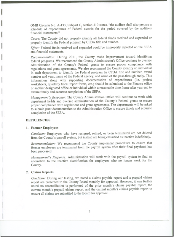 Management Letter 2011 CPA Audit  --3