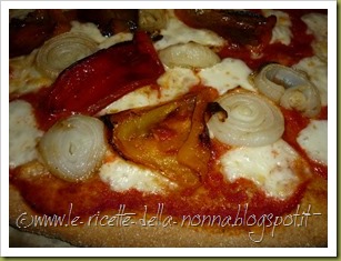 Pizza di farro integrale con cipolle e peperoni (9)