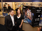 The first Panasonic Full HD 3D Home Theater System is sold!  Brad and Ashley, a couple from Manhattan, were the lucky buyers at the Best Buy in Union Square, NYC on March 10, 2010.