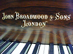 JOHN BROADWOOD Grand piano Arts & crafts 5' 8" piano for sale