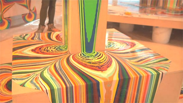 Holton Rower Pour Painting Holton Rower Pour Painting
