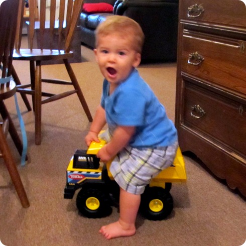 Nolan's new dump truck