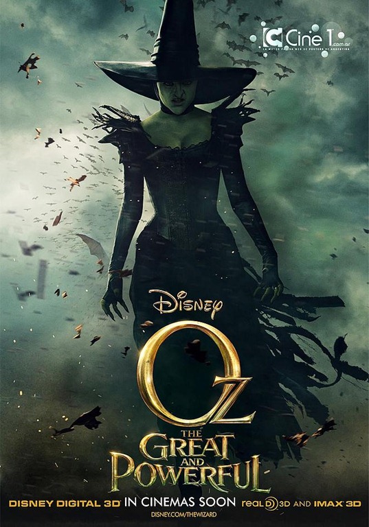 Oz The Great and Powerful Poster with Mila Kunis as The Wicked Witch!