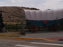 Covered Wagon At Independence Rock
