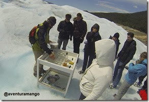 Whisky com gelo glaciar