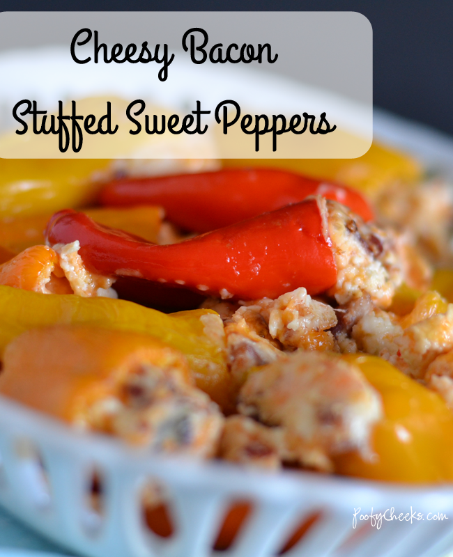 Cheesy Bacon Stuffed Mini Sweet Peppers