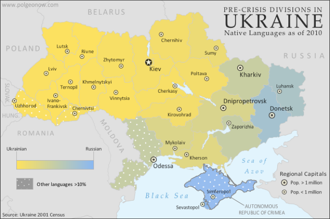 CC Photo Google Image Search Source is 1 bp blogspot com  Subject is ukraine language map ukrainian russian