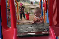 About to hit the slide