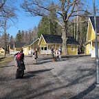 Vilsta camping : arrivée à notre cottage .......