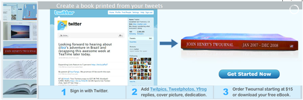 Sauvegarder vos Tweet dans un eBook! Sauvegarder vos Tweet dans un eBook!