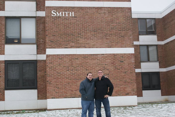 Visiting the old dorm at BU