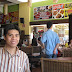 Hubby and the view inside Gerry's Grill Hubby and the view inside Gerry's Grill