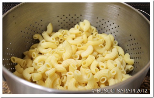 COOKED MACARONI PASTA&copy; BUSOG! SARAP! 2012