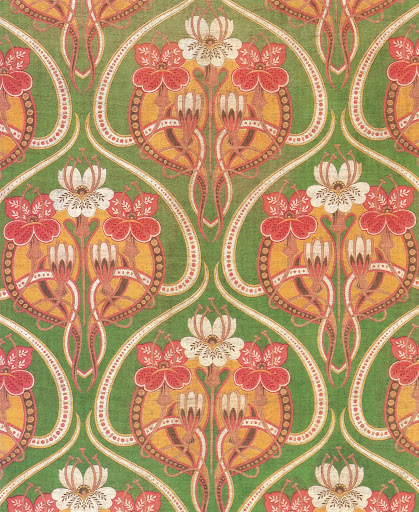 Such an appealing pattern in this lining of a boy's coat from Bukhara.