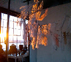 In the evening light, the ceremony structure looked even more beautiful.