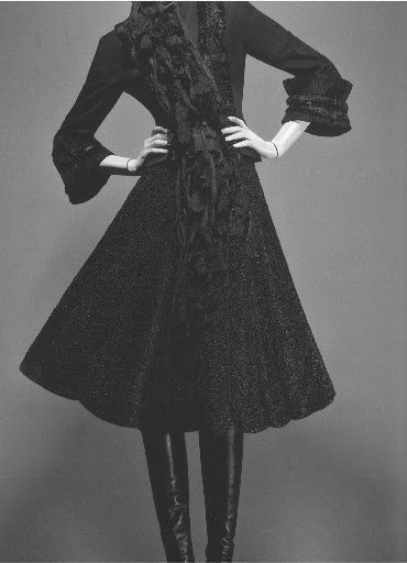 This design is from McQueen's Romantic Gothic collection was inspired by Tim Burton. 