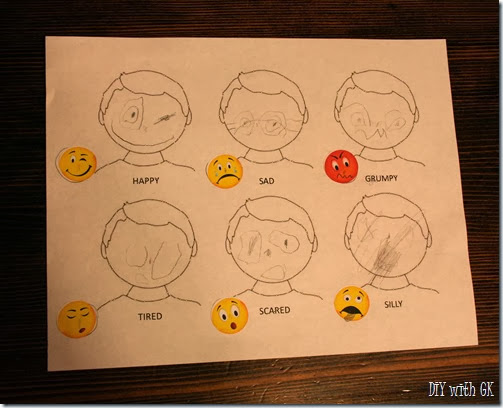 preschool alphabet activities, emotions