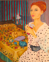 Guest Bedroom. Oil on Linen. 18x24