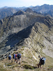 Group at the start of the ridge between the Pic D