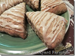 pumpkin butter scones - The Backyard Farmwife