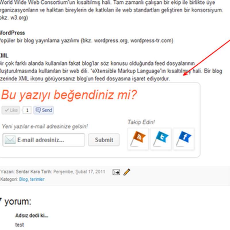 “Bu Yazıyı Beğendiniz Mi?” Eklentisi