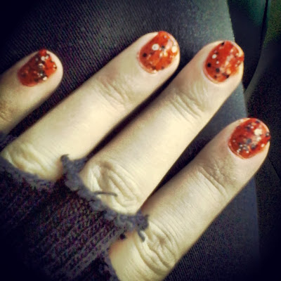halloween nail art polish maybelline color show fashion week orange fall 2013