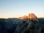 Half Dome from Glacier Point at last light