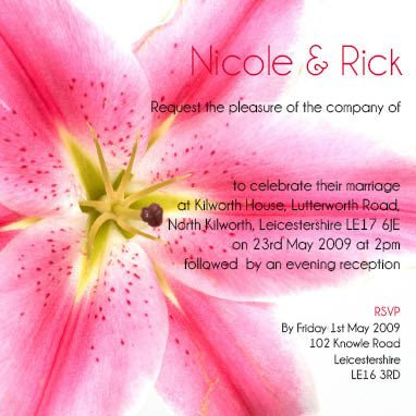 Tigerlily - JPGS 3 Flat Invitation