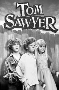 c0 L-R: Jeff East, Johnny Whitaker and Jodie Foster in Tom Sawyer, 1973