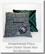 embellished pillow