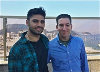 David Miranda and Glenn Greenwald