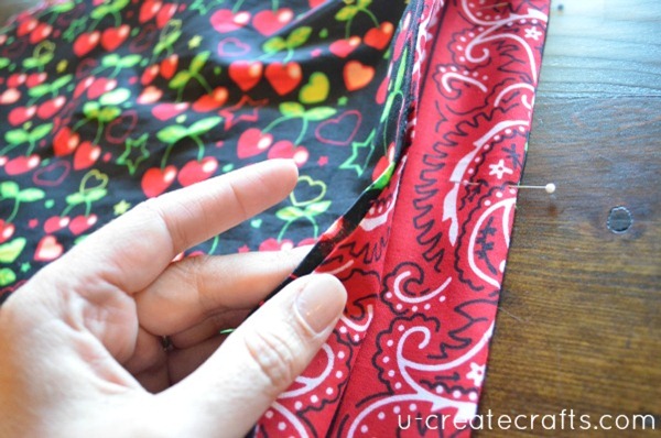 Drawstring Bandanna Backpack Tutorial Step 30