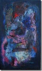 Norman Lewis untitled 1947 mixed media 33.75x19.75
