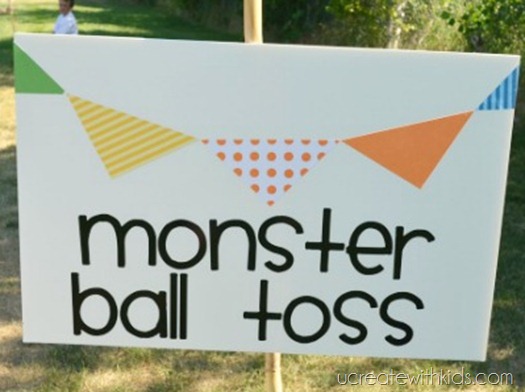 DIY Olympic Games Monster Ball Toss