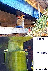 FRP wrap concrete beam FRP wrap concrete beam