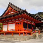 beautiful shrines at kiyomizu in Kyoto, Japan 