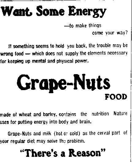 Grape nuts