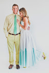 Lemon and mint, with white and brown accents, are a fashion-forward combination.