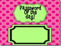 password of the day
