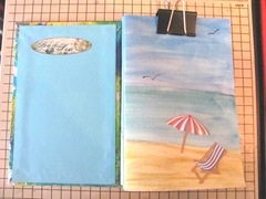 Art book April sea themed inside front cover and watercolored first signature 3. 2013 Art book April sea themed inside front cover and watercolored first signature 3. 2013