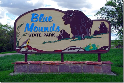 Blue Mounds Sign
