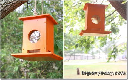 Red Toolbox Bird Feeder