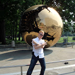 in front of the united nations in New York City, United States 