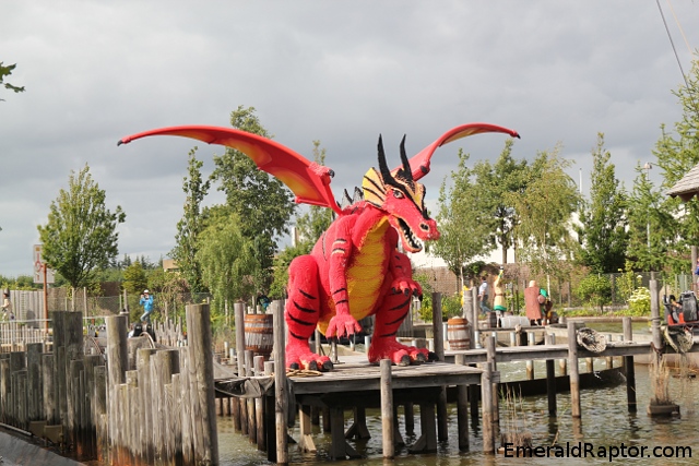Giant lego dragon