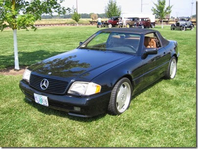 IMG_8433 1995 Mercedes-Benz SL500 Convertible at Antique Powerland in Brooks, Oregon on August 1, 2009