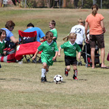 Pressly's first soccer game!