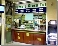 La ricevitoria dove è stato venduto il biglietto vincente della Lotteria Italia